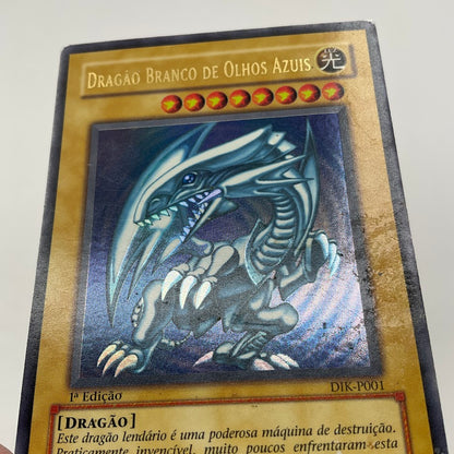 Blue-Eyes White Dragon Yu-Gi-Oh! Ultra Rare 1st Edition Porteugese DIK-P001 #4