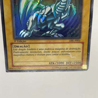 Blue-Eyes White Dragon Yu-Gi-Oh! Ultra Rare 1st Edition Porteugese DIK-P001 #4