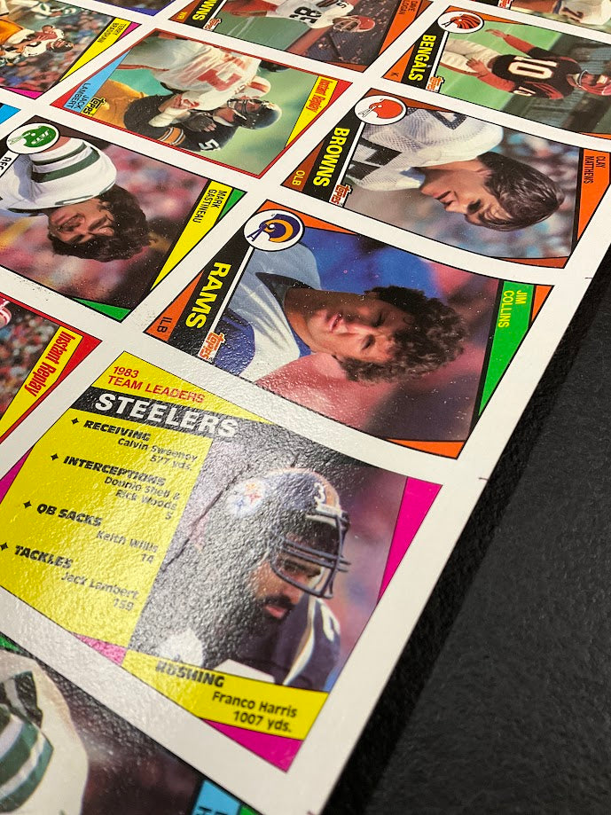 1984 Topps Football Full Set Uncut Sheets *See All Photos & Description*、Collector Store LLC、kayou