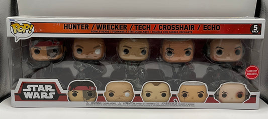 Hunter Wrecker Tech Crosshair Echo Funko Pop! Star Wars 5 Pack GameStop