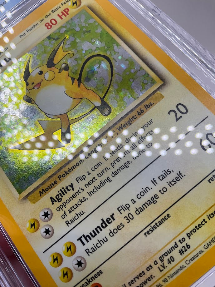 Raichu Pokemon Base Set Holo #14 CGC 8.5
