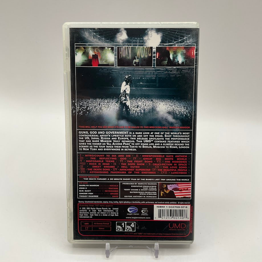 Marilyn Manson: Guns, God, and Government World Tour [UMD] PSP Used