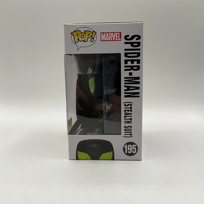 Spider-Man (Stealth Suit) Funko Pop! Marvel #195 GITD Hot Topic