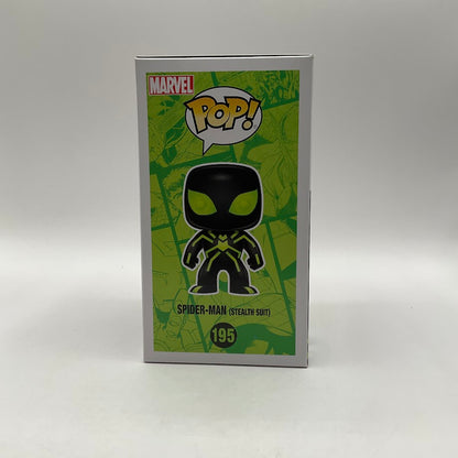 Spider-Man (Stealth Suit) Funko Pop! Marvel #195 GITD Hot Topic