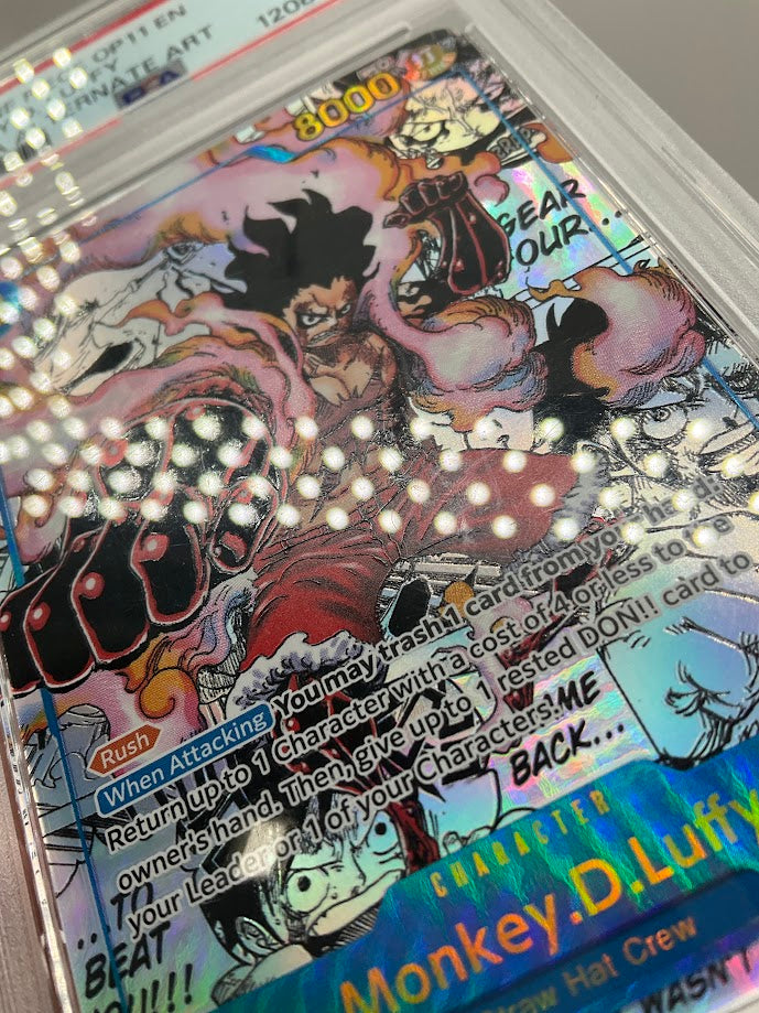 Monkey D Luffy One Piece Card OP11 Manga Alternate Art #118 PSA 10、Collector Store LLC Gaming、kayou