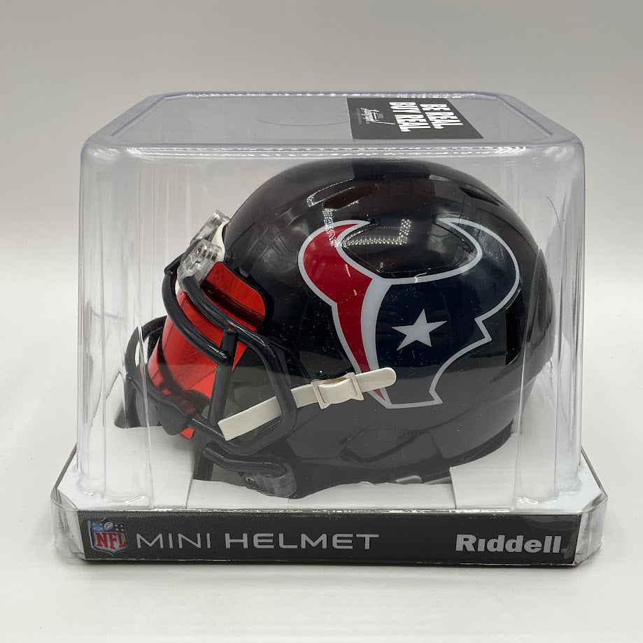 Nico Collins Autographed Houston Texans Mini Helmet with Beckett COA