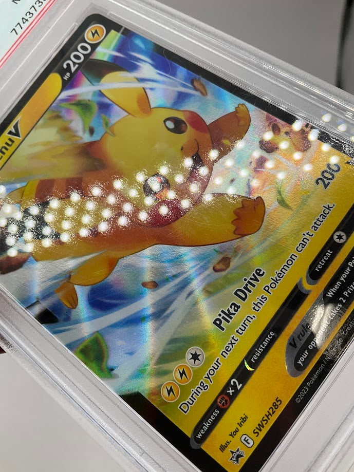 Pikachu V Pokemon Crown Zenith Collection Pikachu VMAX #285 PSA 9