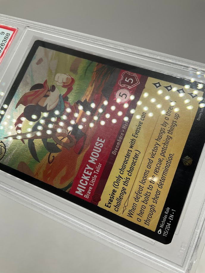 Mickey Mouse Disney Lorcana The First Chapter Foil #115 PSA 9