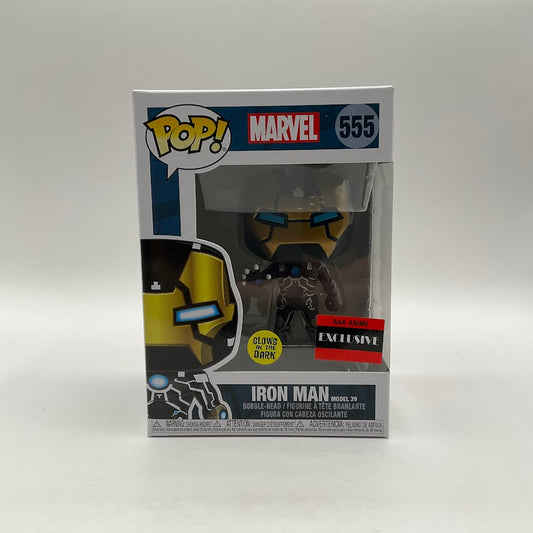 Iron Man Model 39 Funko Pop! Marvel #555 GITD AAA Anime Exclusive