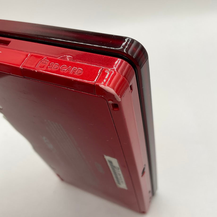 Nintendo 3DS [Flame Red] System No Charger or Stylus Used