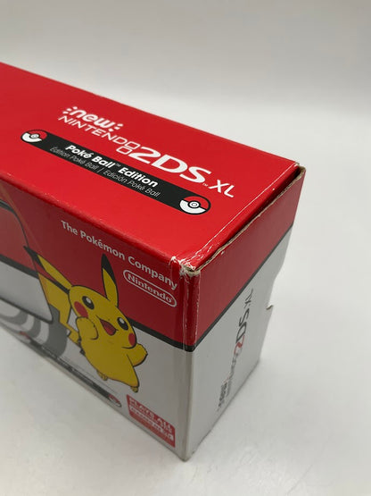 New Nintendo 2DS XL [Poke Ball Edition] System CIB with Carrying Case