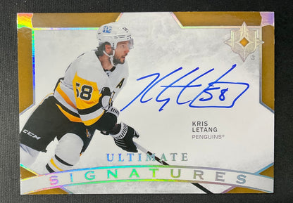 Kris Letang 2021-22 Upper Deck Ultimate Collection Signatures Auto #US-KL