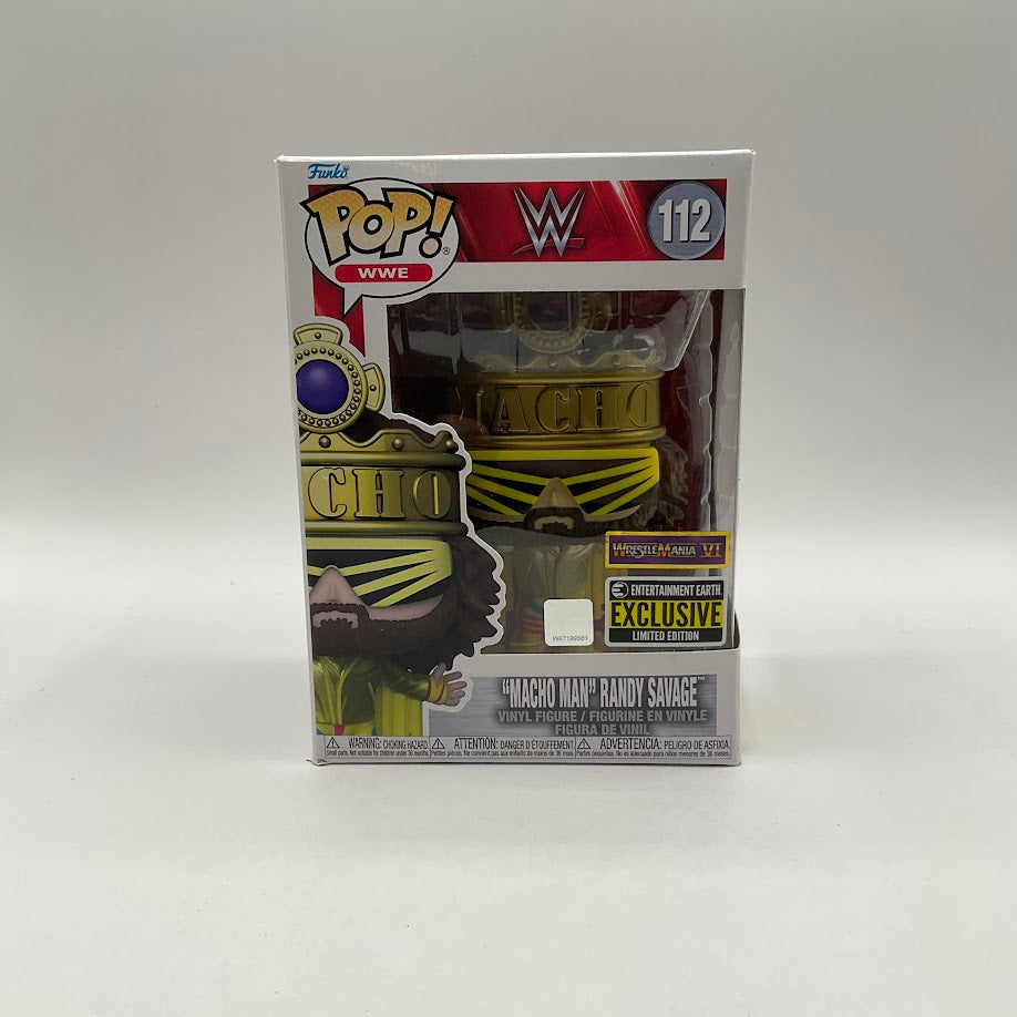 Macho Man Randy Savage Funko Pop! WWE #112 Entertainment Earth