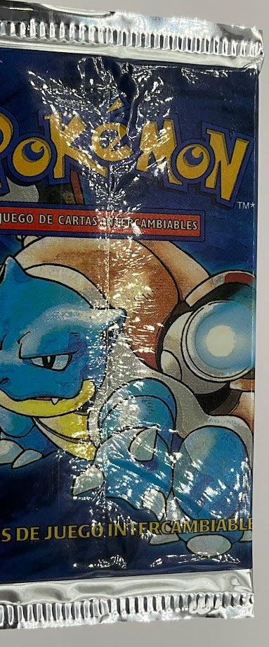 Pokemon Base Set Unlimited Spanish Booster Pack Blastoise 20.53g Pokemon Base Set Unlimited Spanish Booster Pack Blastoise 20.53g
