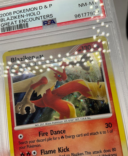 Blaziken Pokemon Great Encounters Holo #1 PSA 8