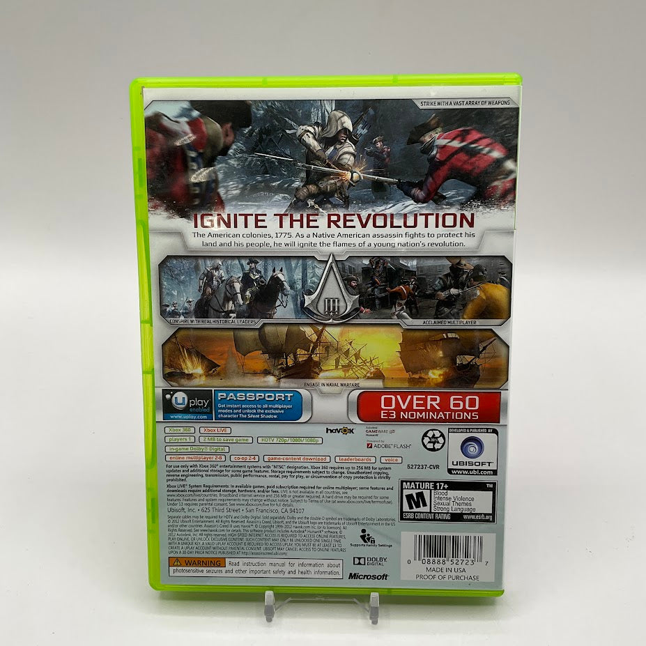 Assassin's Creed III Xbox 360 Used #3
