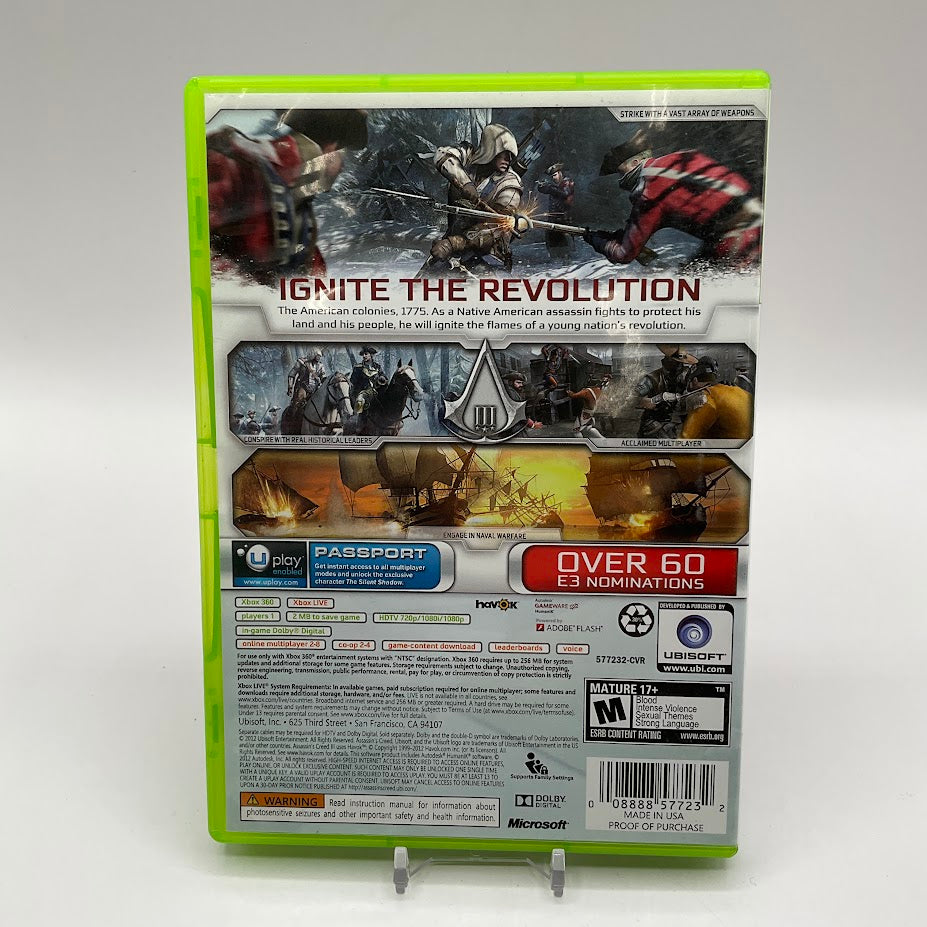 Assassin's Creed III [Walmart Edition] Xbox 360 Used