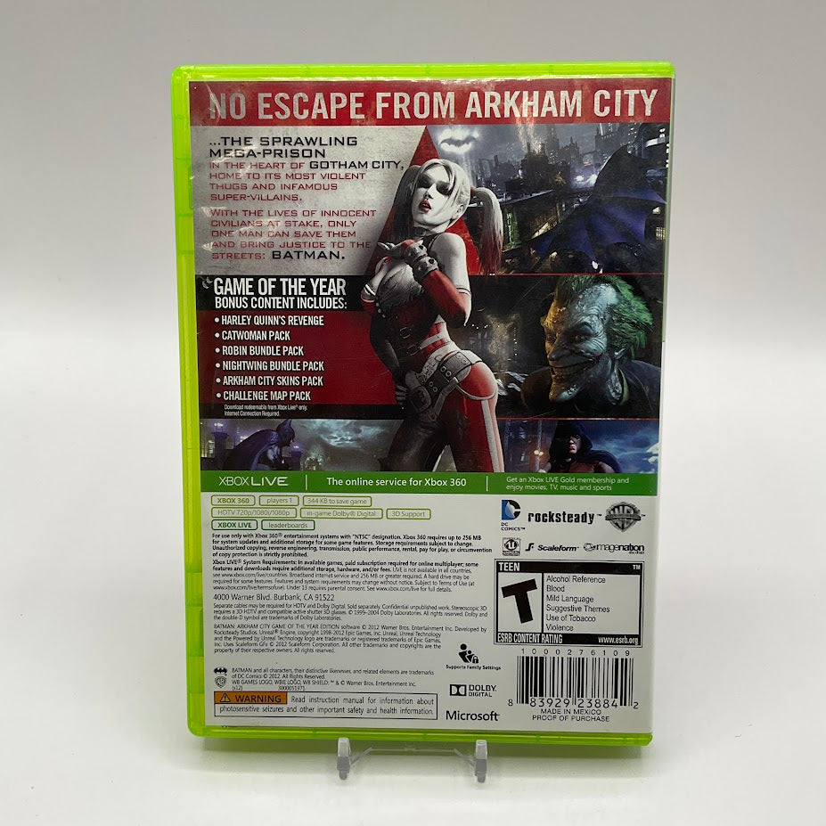 Batman: Arkham City [Game of the Year Platinum Hits] Xbox 360 Used #1