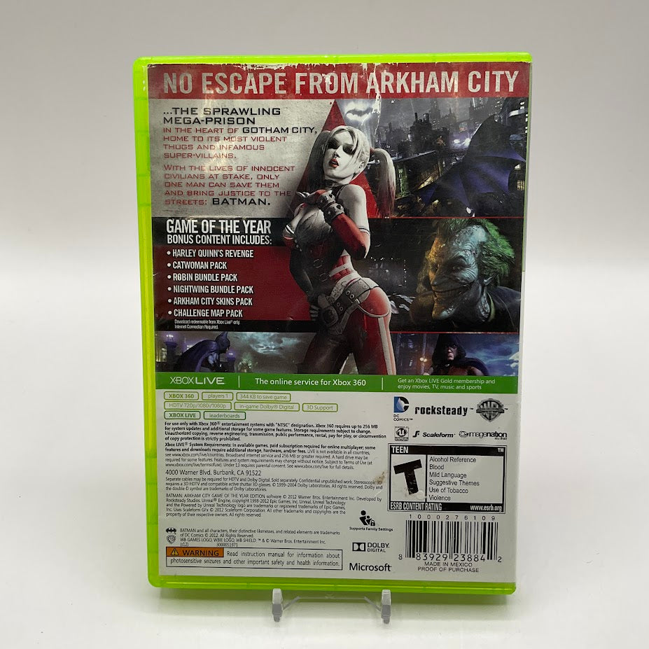 Batman: Arkham City [Game of the Year Platinum Hits] Xbox 360 Used #2