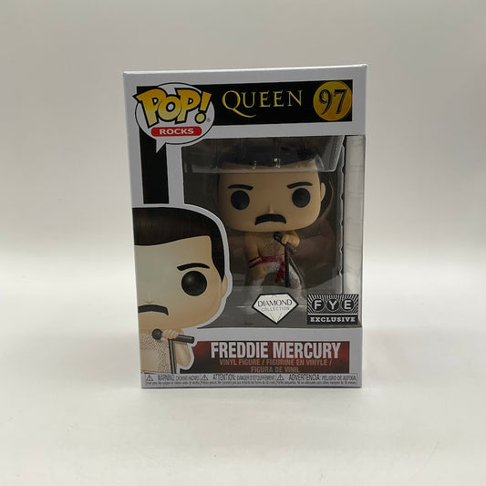 Freddie Mercury Funko Pop! Queen #97 Diamond Collection FYE Exclusive