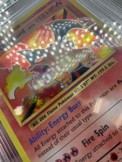 Charizard Pokemon Evolutions Holo #11 Beckett 9