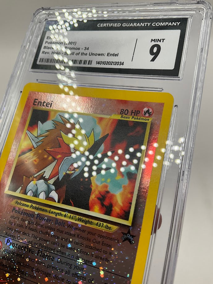 Entei Pokemon Spell of the Unown Reverse Holo #34 CGC 9