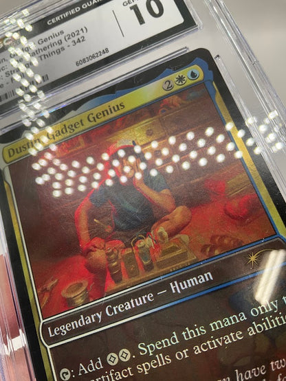 Dustin, Gadget Genius Magic the Gathering SLD Stranger Things Foil #342 CGC 10