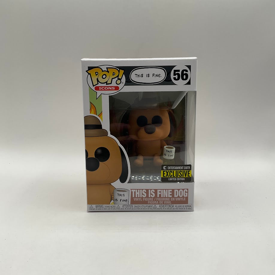 This Is Fine Dog Funko Pop! Icons #56 Entertainment Earth Exclusive
