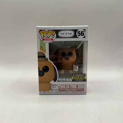 This Is Fine Dog Funko Pop! Icons #56 Entertainment Earth Exclusive