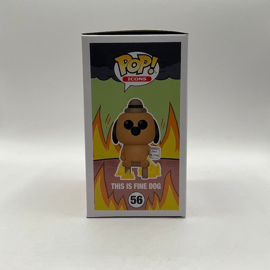 This Is Fine Dog Funko Pop! Icons #56 Entertainment Earth Exclusive