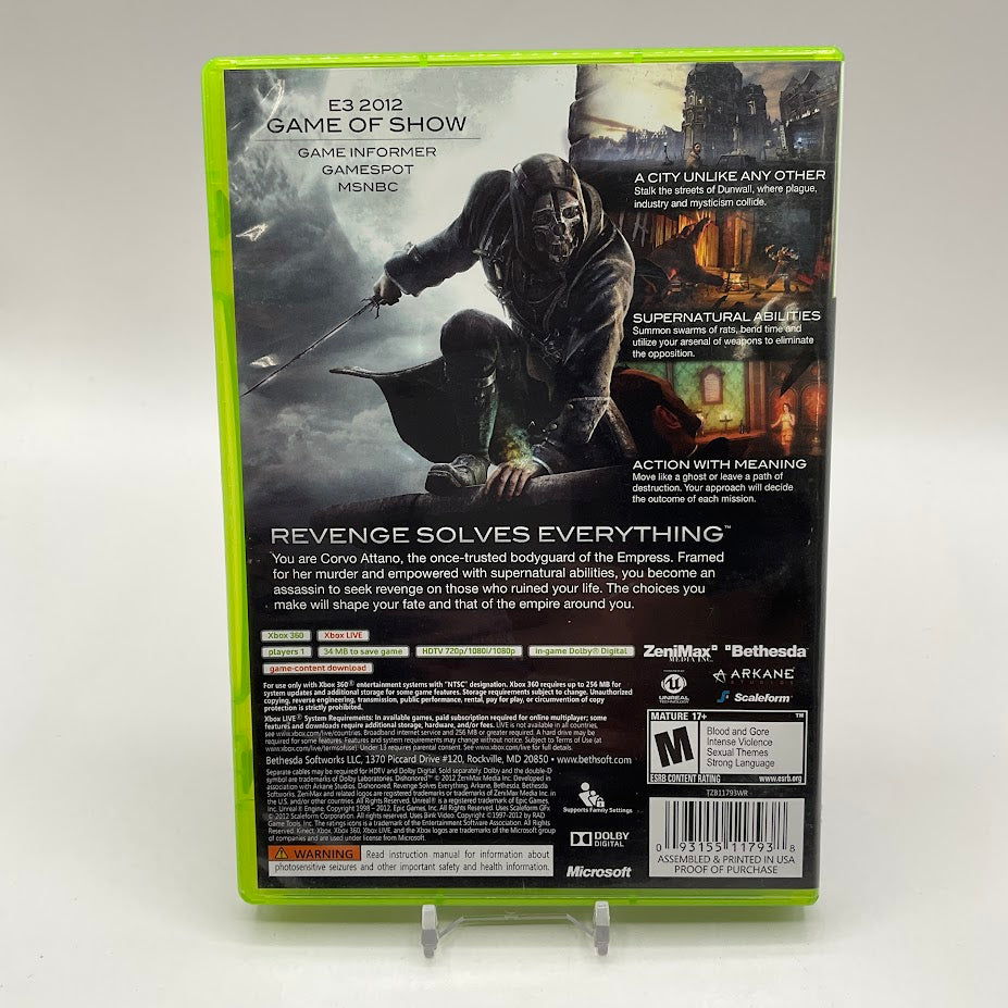 Dishonored Xbox 360 Used #1