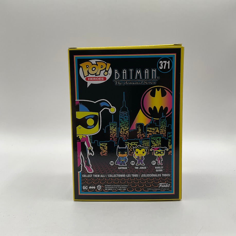 Harley Quinn Funko Pop! Batman The Animated Series #371 Black Light Hot Topic