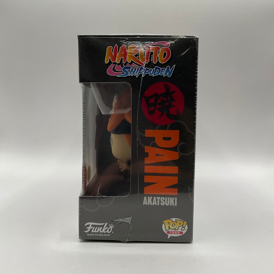 Pain Funko Pop and Tee! Naruto Shippuden GITD GameStop Exclusive Size XL