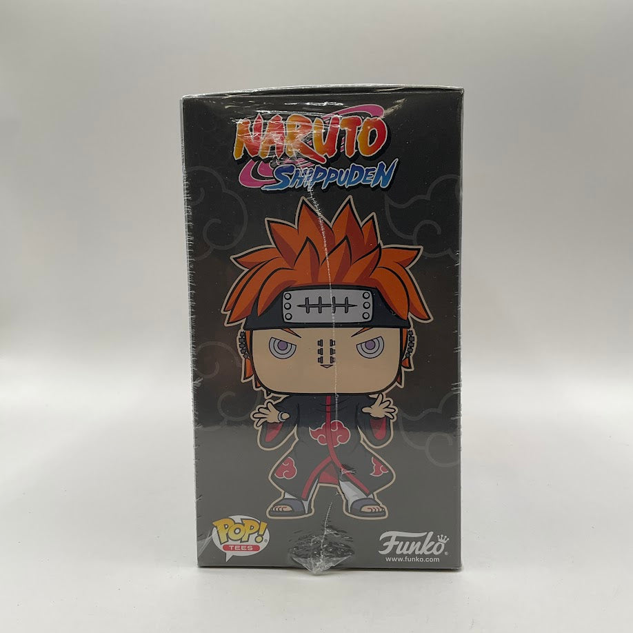 Pain Funko Pop and Tee! Naruto Shippuden GITD GameStop Exclusive Size XL