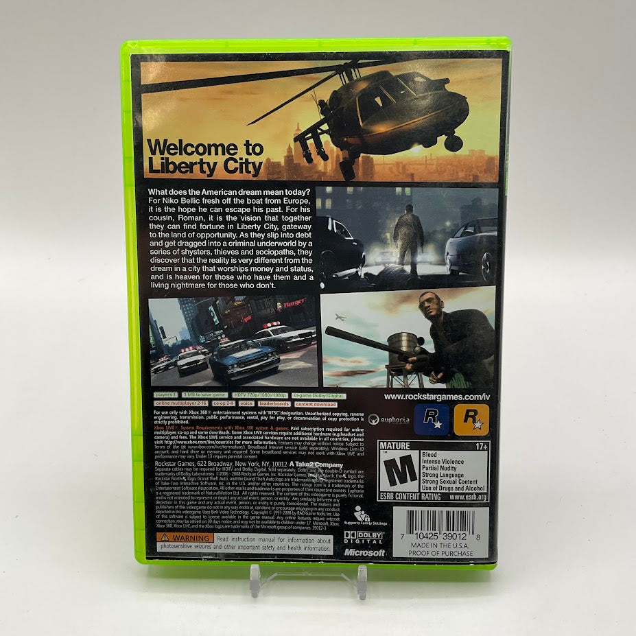Grand Theft Auto IV Xbox 360 Used