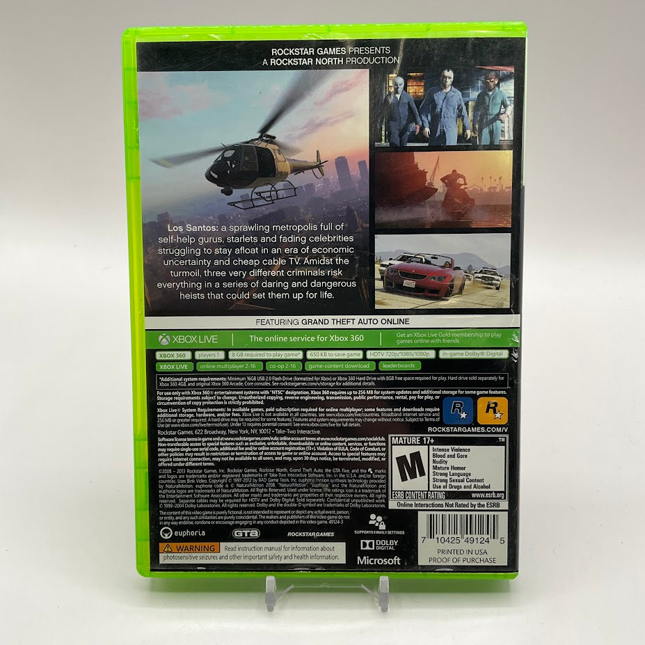 Grand Theft Auto V Xbox 360 Used #3