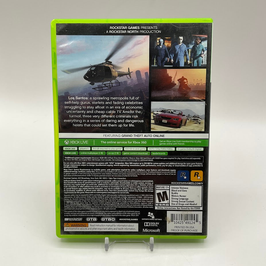 Grand Theft Auto V Xbox 360 Used #5