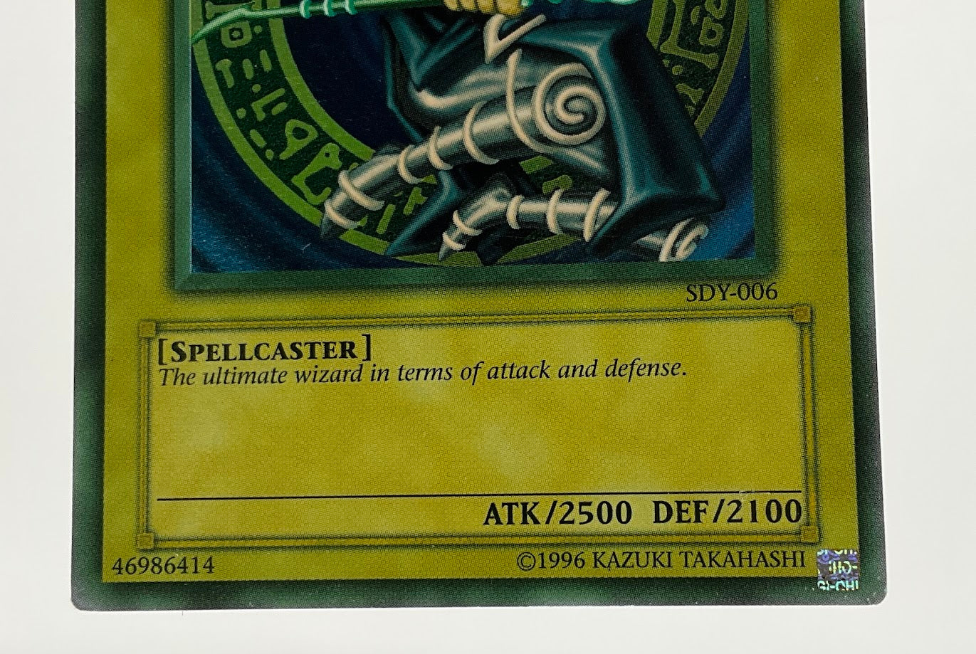 Dark Magician Yu-Gi-Oh! SDY-006 Heavy Fade Printing Error