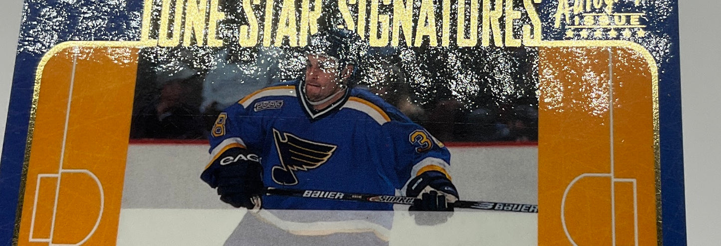 Pavol Demitra 2000-01 Topps Stadium Club Lone Star Signatures Auto #LS8