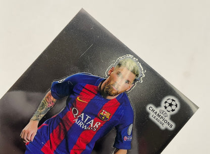 Lionel Messi 2017-18 Topps Chrome UEFA Champions League Promo Sample #LG-LM #2