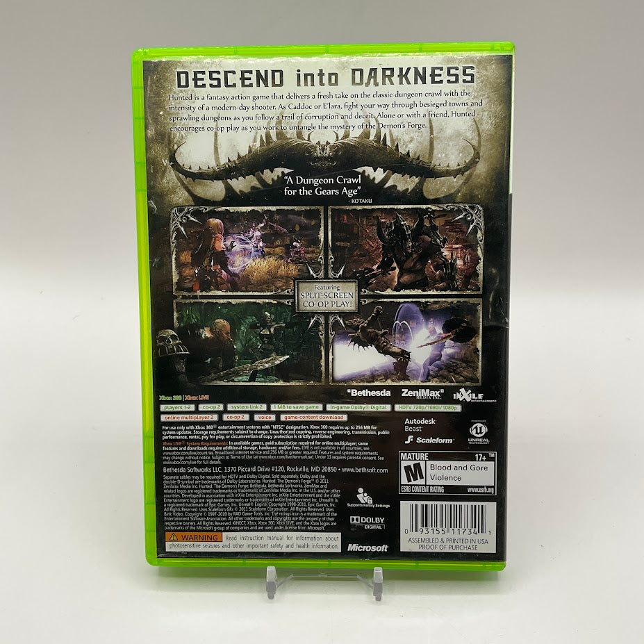 Hunted: The Demon's Forge Xbox 360 Used