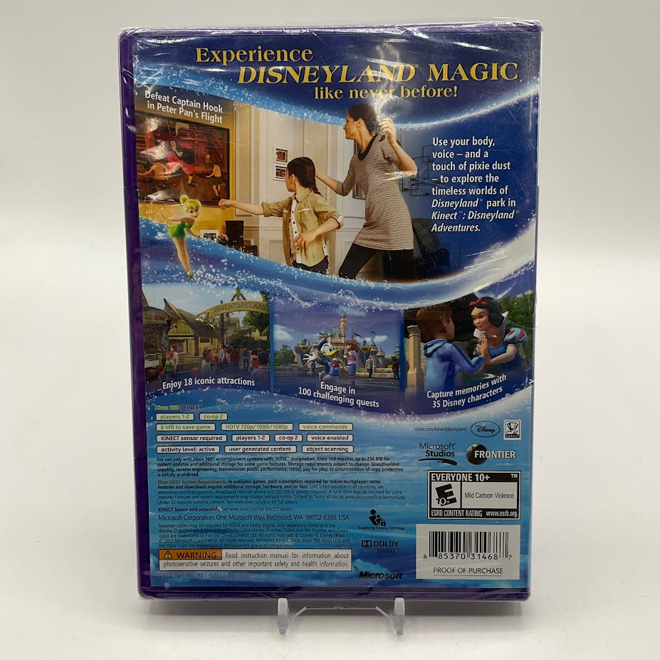Kinect Disneyland Adventures Xbox 360 Sealed