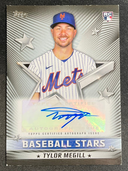Tylor Megill 2022 Topps Stars RC Auto 123/199 #BSA-TM