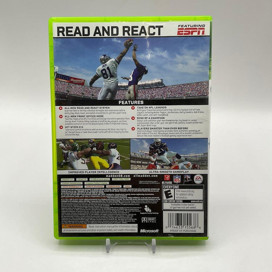 Madden 2008 Xbox 360 Used