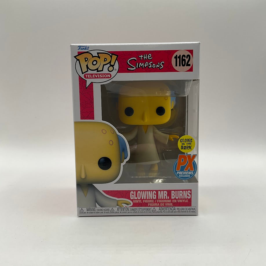 Glowing Mr. Burns Funko Pop! The Simpsons #1162 GITD PX Previews