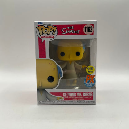 Glowing Mr. Burns Funko Pop! The Simpsons #1162 GITD PX Previews
