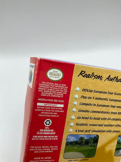 PGA European Tour Nintendo 64 CIB