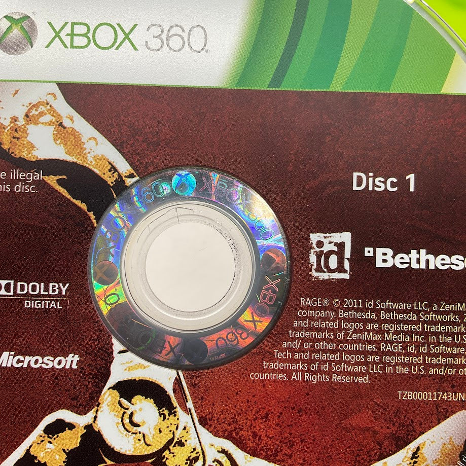 Rage Xbox 360 Used