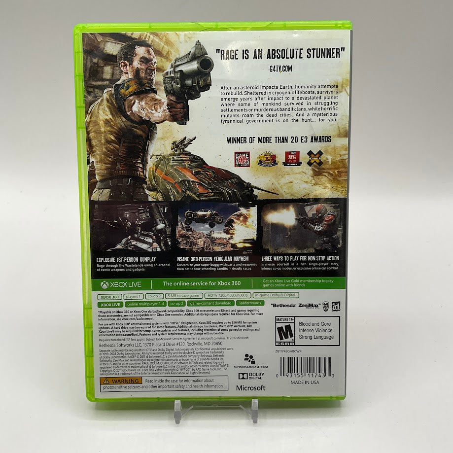 Rage [Platinum Hits] Xbox 360 Used
