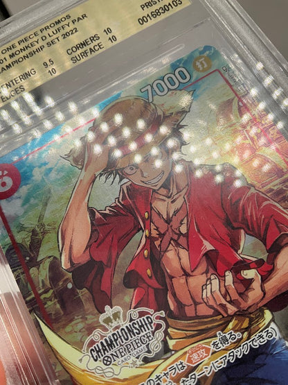 Monkey D Luffy One Piece Championship Set 2022 Japanese Beckett 10 Pristine